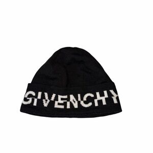 Givenchy Black and White Logo Beanie